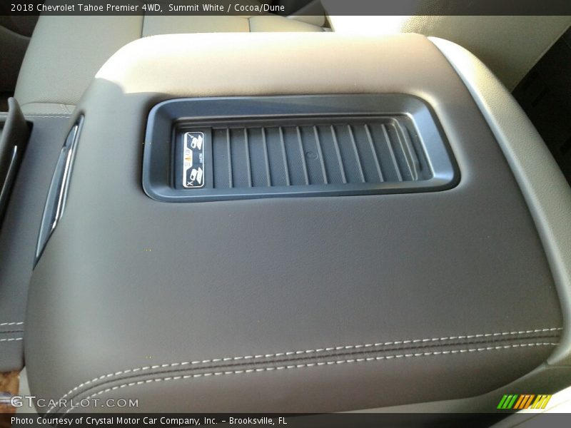 Summit White / Cocoa/Dune 2018 Chevrolet Tahoe Premier 4WD