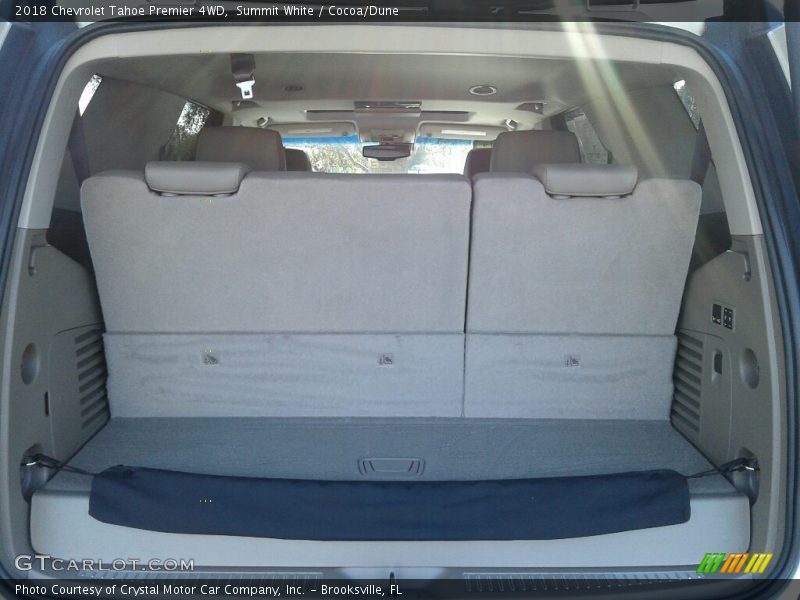 Summit White / Cocoa/Dune 2018 Chevrolet Tahoe Premier 4WD