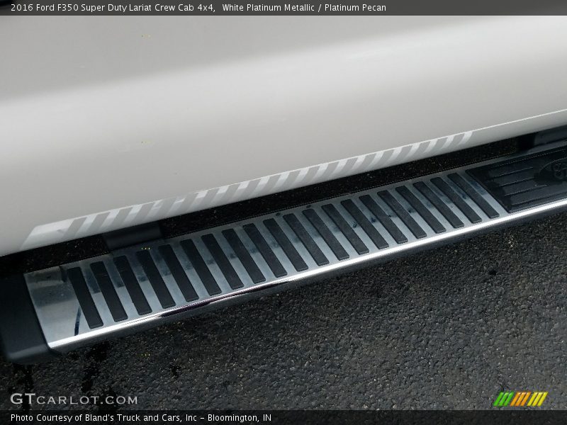 White Platinum Metallic / Platinum Pecan 2016 Ford F350 Super Duty Lariat Crew Cab 4x4