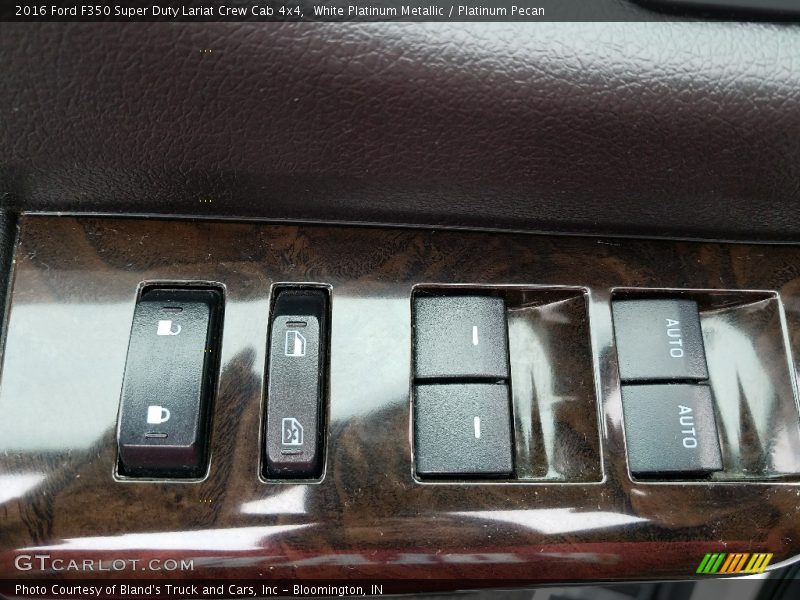 White Platinum Metallic / Platinum Pecan 2016 Ford F350 Super Duty Lariat Crew Cab 4x4
