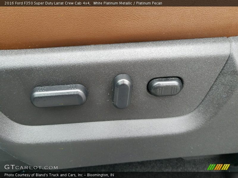 White Platinum Metallic / Platinum Pecan 2016 Ford F350 Super Duty Lariat Crew Cab 4x4