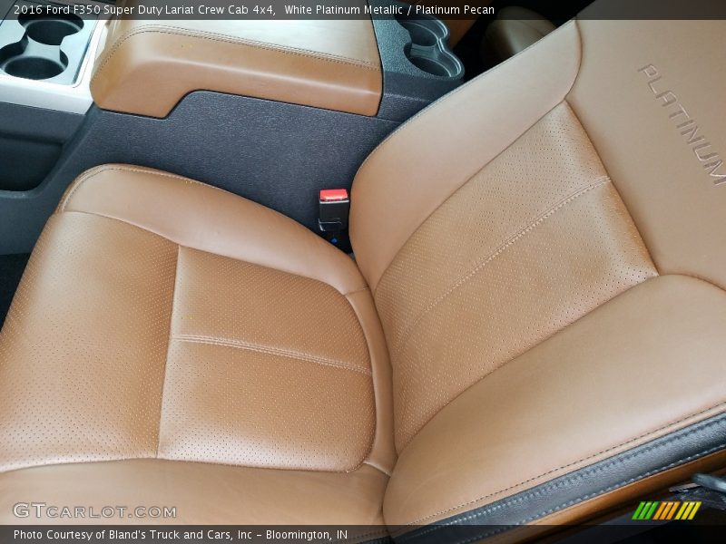 White Platinum Metallic / Platinum Pecan 2016 Ford F350 Super Duty Lariat Crew Cab 4x4