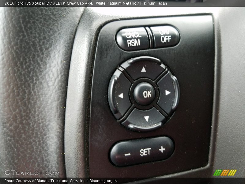 White Platinum Metallic / Platinum Pecan 2016 Ford F350 Super Duty Lariat Crew Cab 4x4