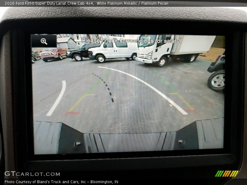 White Platinum Metallic / Platinum Pecan 2016 Ford F350 Super Duty Lariat Crew Cab 4x4