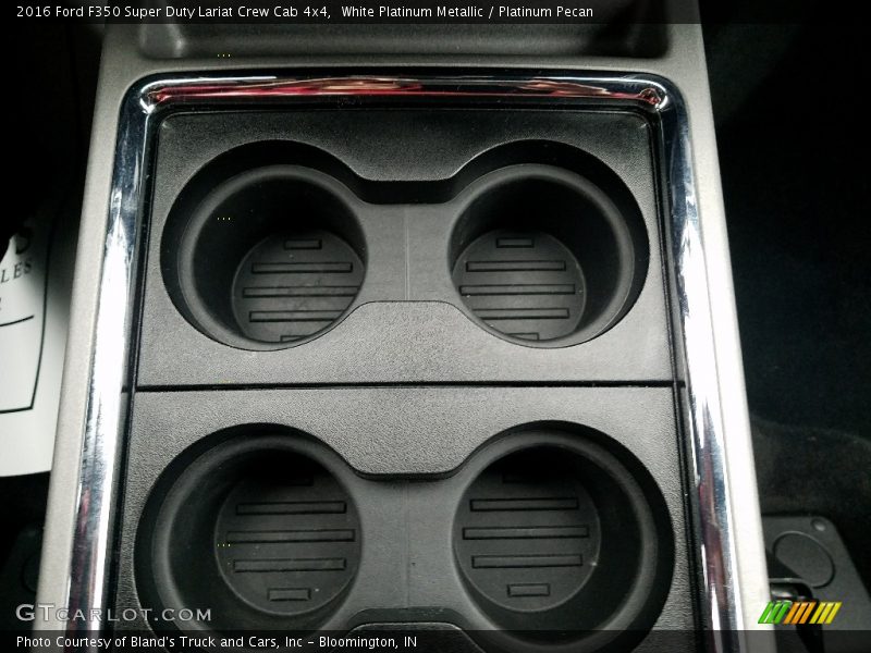 White Platinum Metallic / Platinum Pecan 2016 Ford F350 Super Duty Lariat Crew Cab 4x4
