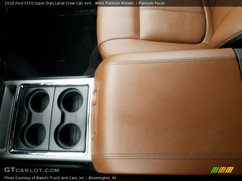 White Platinum Metallic / Platinum Pecan 2016 Ford F350 Super Duty Lariat Crew Cab 4x4