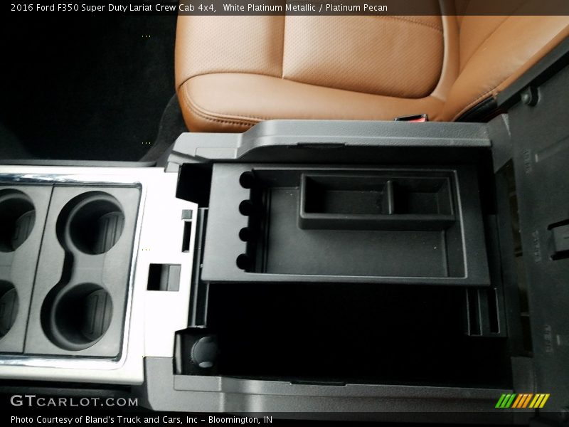 White Platinum Metallic / Platinum Pecan 2016 Ford F350 Super Duty Lariat Crew Cab 4x4