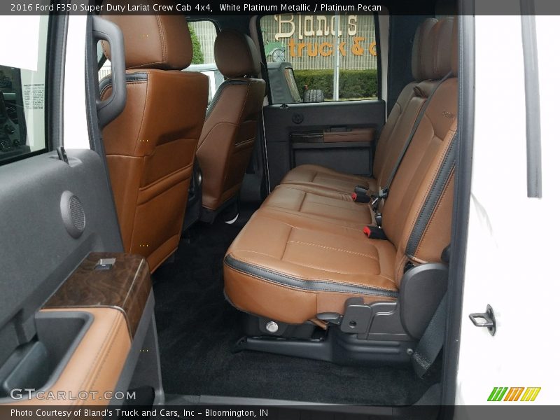 White Platinum Metallic / Platinum Pecan 2016 Ford F350 Super Duty Lariat Crew Cab 4x4