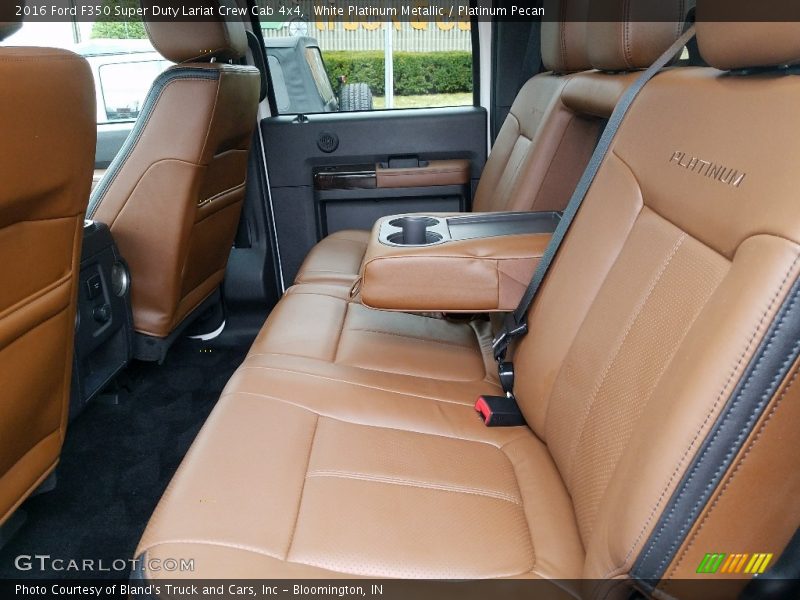 White Platinum Metallic / Platinum Pecan 2016 Ford F350 Super Duty Lariat Crew Cab 4x4