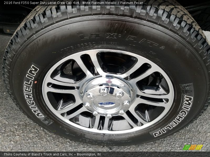 White Platinum Metallic / Platinum Pecan 2016 Ford F350 Super Duty Lariat Crew Cab 4x4