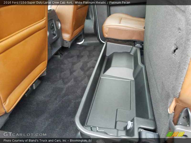 White Platinum Metallic / Platinum Pecan 2016 Ford F350 Super Duty Lariat Crew Cab 4x4