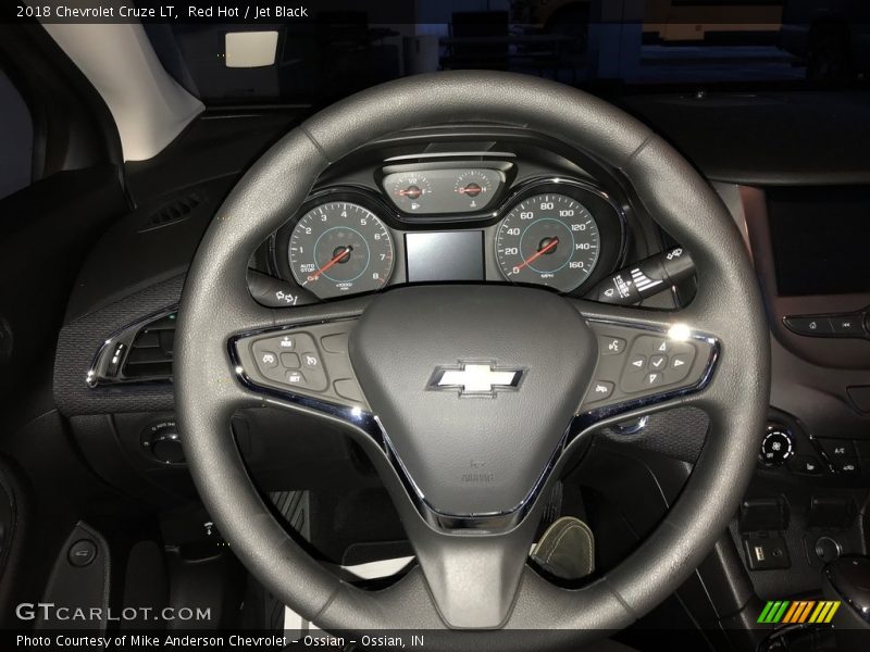 Red Hot / Jet Black 2018 Chevrolet Cruze LT