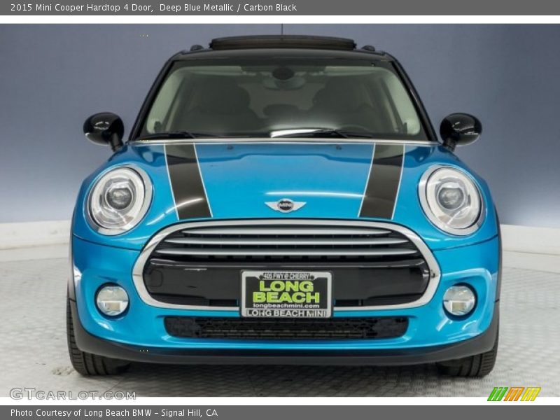 Deep Blue Metallic / Carbon Black 2015 Mini Cooper Hardtop 4 Door