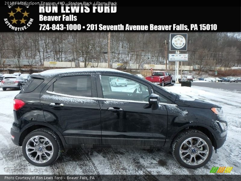Shadow Black / Ebony Black 2018 Ford EcoSport Titanium 4WD