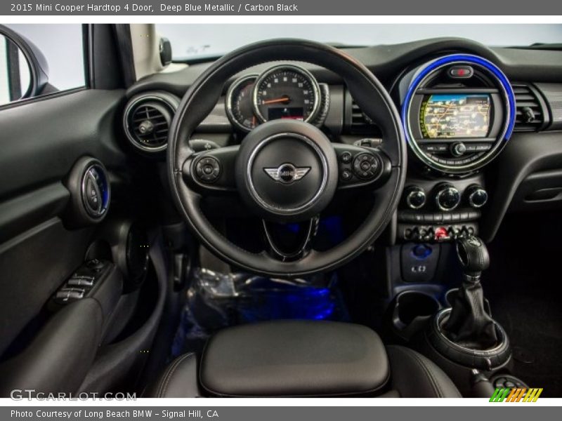 Deep Blue Metallic / Carbon Black 2015 Mini Cooper Hardtop 4 Door