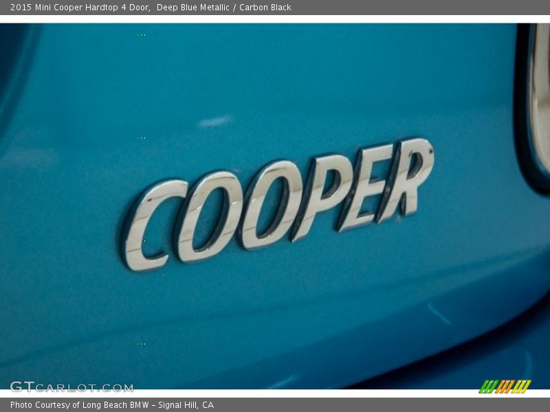 Deep Blue Metallic / Carbon Black 2015 Mini Cooper Hardtop 4 Door