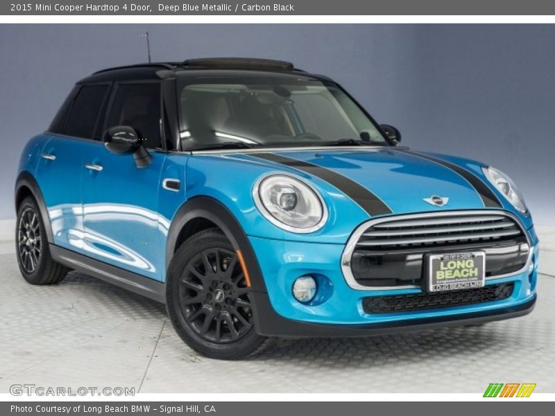Deep Blue Metallic / Carbon Black 2015 Mini Cooper Hardtop 4 Door
