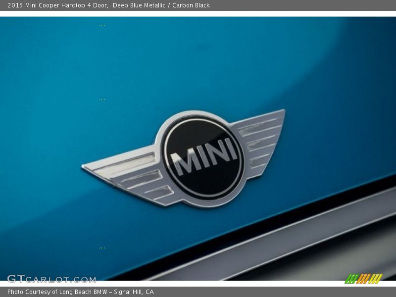 Deep Blue Metallic / Carbon Black 2015 Mini Cooper Hardtop 4 Door