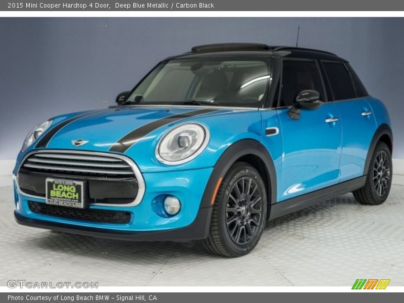 Deep Blue Metallic / Carbon Black 2015 Mini Cooper Hardtop 4 Door