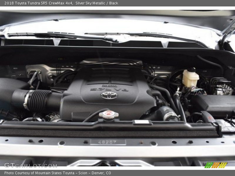 Silver Sky Metallic / Black 2018 Toyota Tundra SR5 CrewMax 4x4