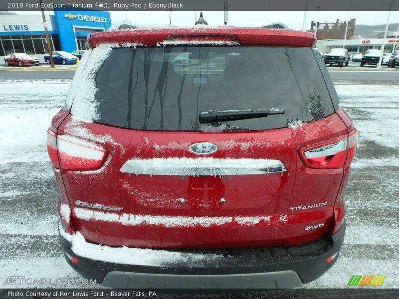 Ruby Red / Ebony Black 2018 Ford EcoSport Titanium 4WD