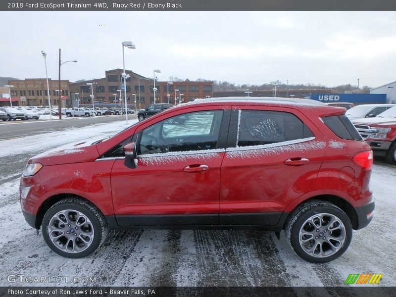 Ruby Red / Ebony Black 2018 Ford EcoSport Titanium 4WD