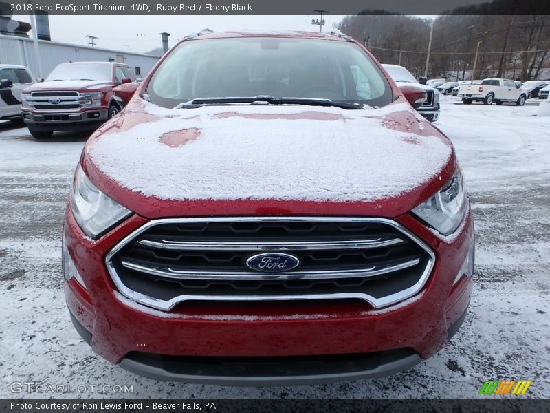 Ruby Red / Ebony Black 2018 Ford EcoSport Titanium 4WD