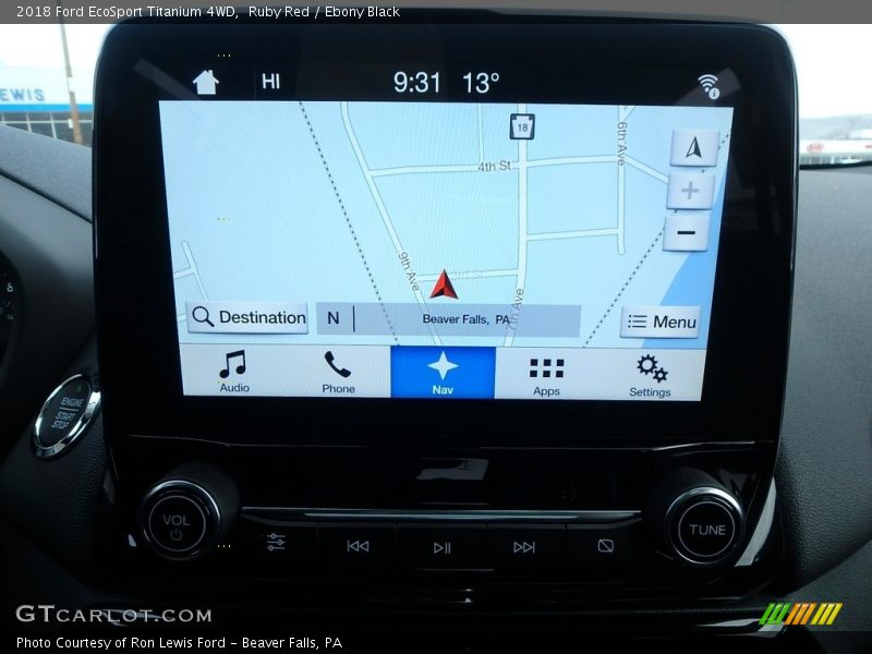Navigation of 2018 EcoSport Titanium 4WD