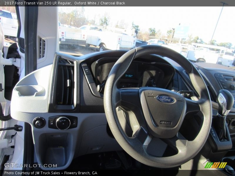 Oxford White / Charcoal Black 2017 Ford Transit Van 250 LR Regular