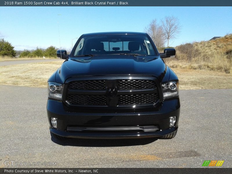 Brilliant Black Crystal Pearl / Black 2018 Ram 1500 Sport Crew Cab 4x4