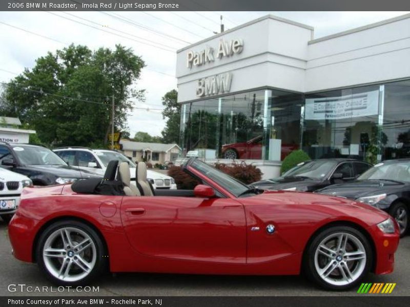 Imola Red / Light Sepang Bronze 2006 BMW M Roadster