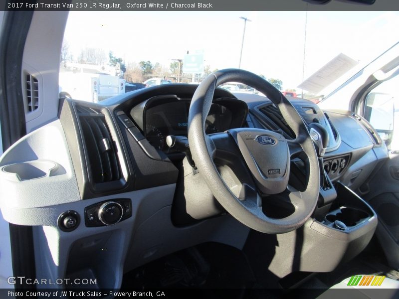Oxford White / Charcoal Black 2017 Ford Transit Van 250 LR Regular