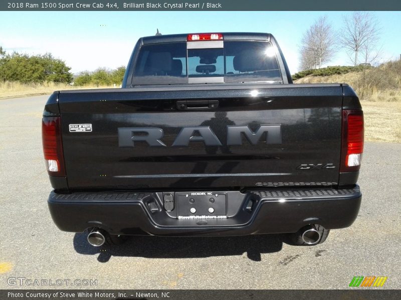 Brilliant Black Crystal Pearl / Black 2018 Ram 1500 Sport Crew Cab 4x4