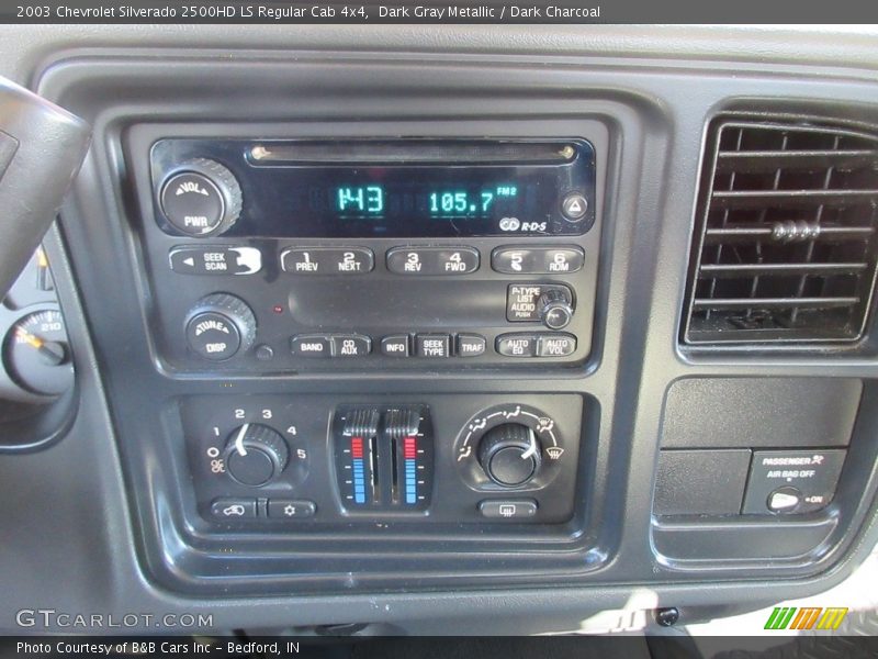 Dark Gray Metallic / Dark Charcoal 2003 Chevrolet Silverado 2500HD LS Regular Cab 4x4