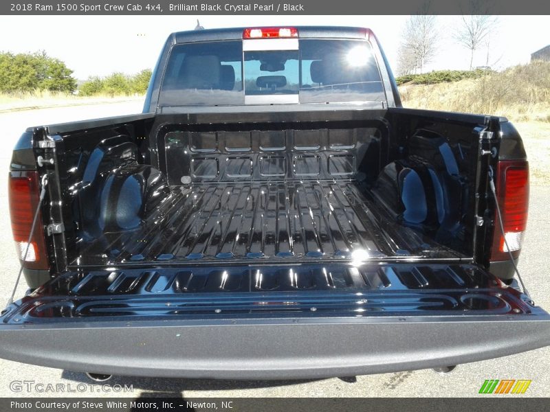 Brilliant Black Crystal Pearl / Black 2018 Ram 1500 Sport Crew Cab 4x4