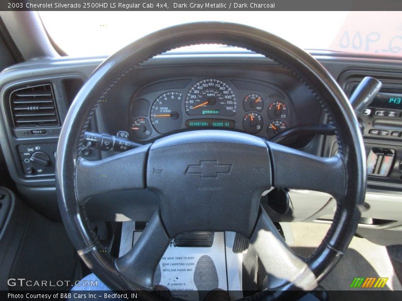 Dark Gray Metallic / Dark Charcoal 2003 Chevrolet Silverado 2500HD LS Regular Cab 4x4