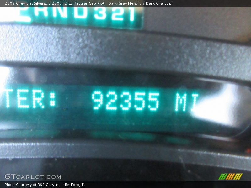 Dark Gray Metallic / Dark Charcoal 2003 Chevrolet Silverado 2500HD LS Regular Cab 4x4