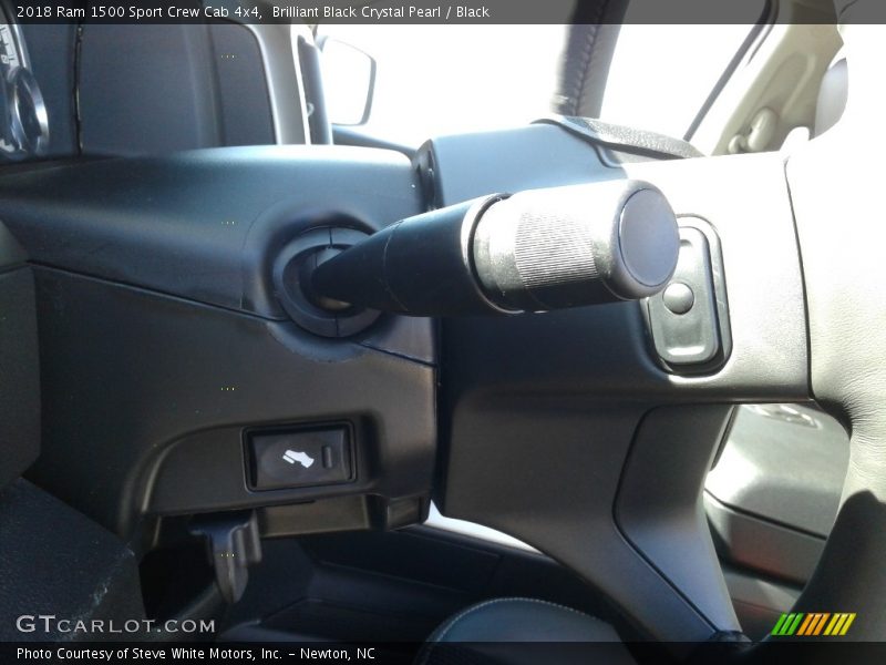 Brilliant Black Crystal Pearl / Black 2018 Ram 1500 Sport Crew Cab 4x4