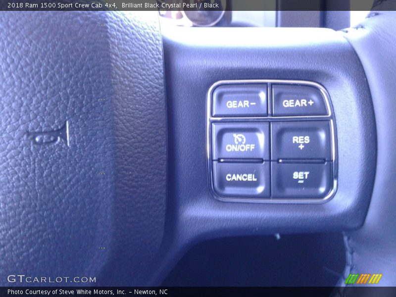 Brilliant Black Crystal Pearl / Black 2018 Ram 1500 Sport Crew Cab 4x4