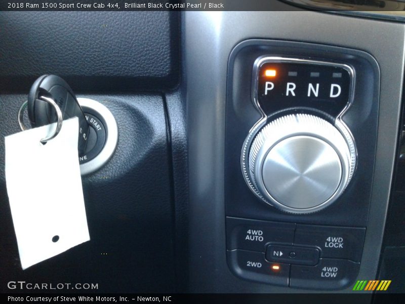 Brilliant Black Crystal Pearl / Black 2018 Ram 1500 Sport Crew Cab 4x4