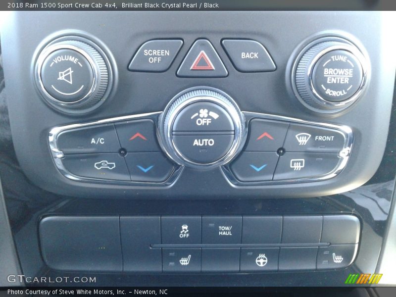 Brilliant Black Crystal Pearl / Black 2018 Ram 1500 Sport Crew Cab 4x4