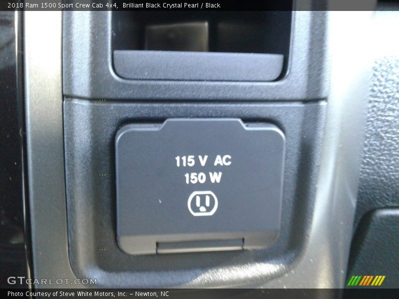 Brilliant Black Crystal Pearl / Black 2018 Ram 1500 Sport Crew Cab 4x4