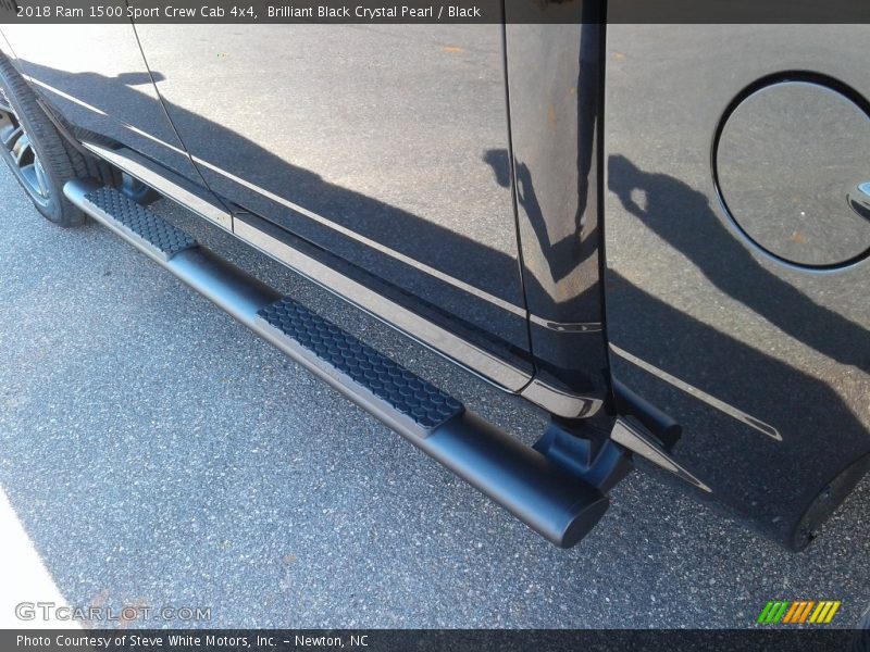 Brilliant Black Crystal Pearl / Black 2018 Ram 1500 Sport Crew Cab 4x4