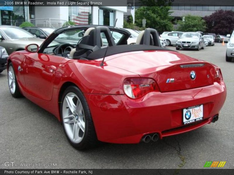 Imola Red / Light Sepang Bronze 2006 BMW M Roadster