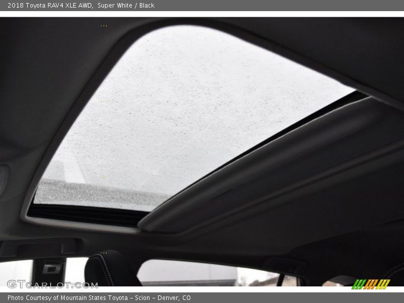 Super White / Black 2018 Toyota RAV4 XLE AWD