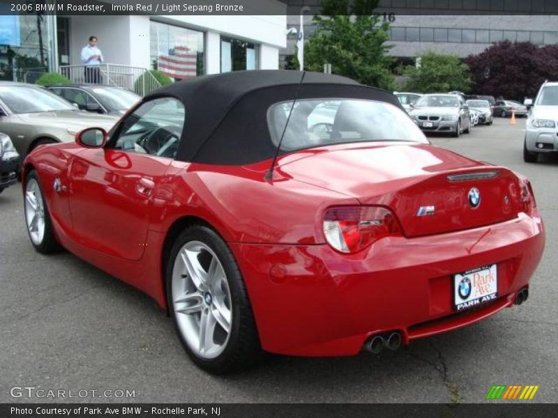 Imola Red / Light Sepang Bronze 2006 BMW M Roadster