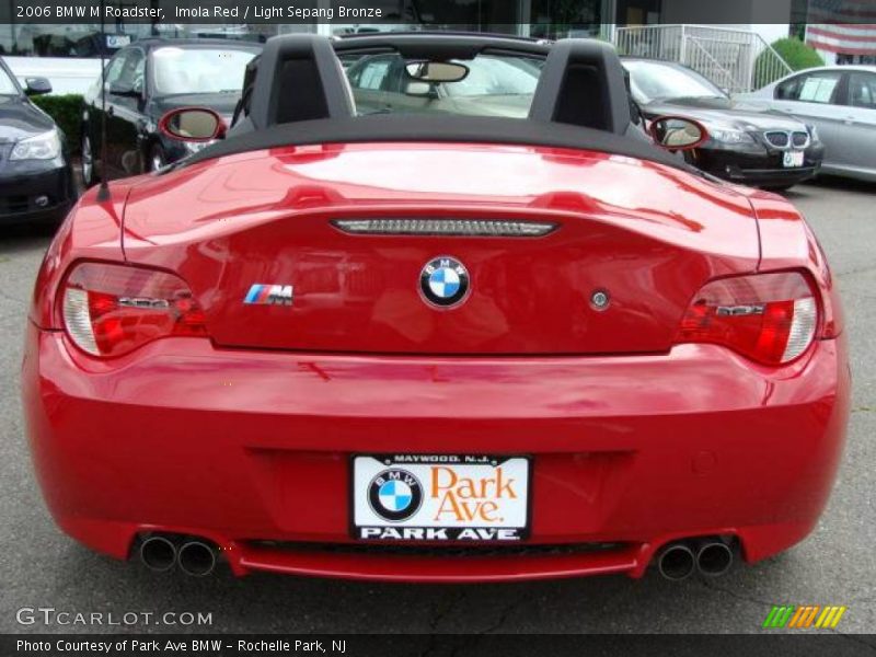 Imola Red / Light Sepang Bronze 2006 BMW M Roadster