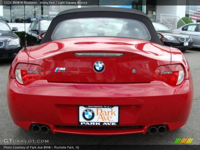 Imola Red / Light Sepang Bronze 2006 BMW M Roadster