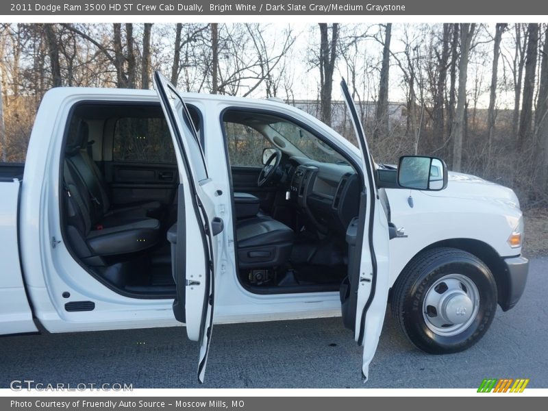 Bright White / Dark Slate Gray/Medium Graystone 2011 Dodge Ram 3500 HD ST Crew Cab Dually