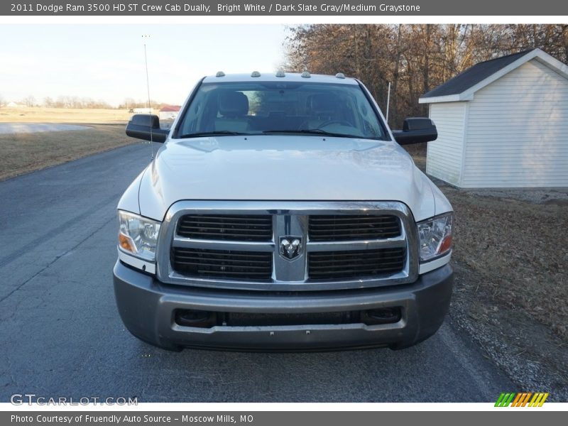 Bright White / Dark Slate Gray/Medium Graystone 2011 Dodge Ram 3500 HD ST Crew Cab Dually